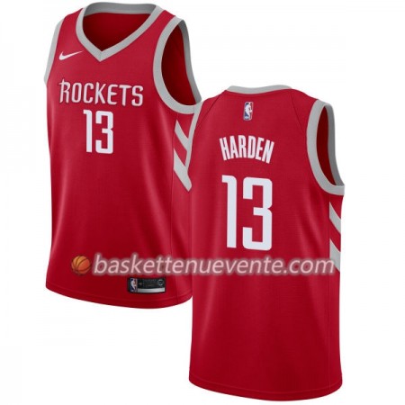 Maillot Basket Houston Rockets James Harden 13 Nike 2017-18 Rouge Swingman - Homme